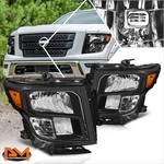 For 16-24 Nissan Titan Xd Oe Style Black Housing Amber Corner Headlights Lamps New. Price: $149.02.