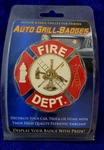 Nib Metal Fire Department Grille Badge Bumper Topper Sign Emblem Crest Truck New. Price: $32.00.