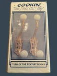 Vintage Cookin' The American Way Turn On Century 2 Brass Hooks Taiwan Gold New. Price: $15.20.