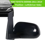Side View Mirror For 2011-2014 Toyota Sienna Black Power Heated Left Driver New. Price: $59.99.
