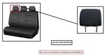 Blk Lea Rear Headrest Oem 2017 Genesis G80 89700B1000PPR Used. Price: $75.00.