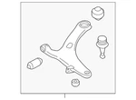 Genuine Subaru Lower Control Arm 20202FJ041 New. Price: $249.87.