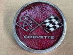 Corvette Rear Fuel Door Gas Lid Emblem 75 76 Gm Oem Used. Price: $18.00.
