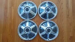 Set Nos Take-off 1965 Ford Mustang Wheel Covers Hubcaps 14" C5ZZ-1130-J New. Price: $300.00.