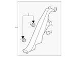 Genuine Gm Door Pillar Post Trim Set 25946387 New. Price: $29.83.