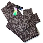 Allen Schwartz Leggings (ABS731) Silver Zebra Print Stretch - New With Tags. Price: $29.92.