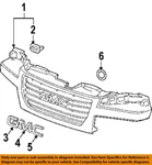 Gm Oem 91-12 Canyon Grille Components-emblem 15634641 New. Price: $44.80.