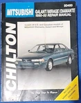 Repair Manual Chilton 50450 Mitsubishi Galant, Mirage, Diamante 1990-00 Used. Price: $14.95.