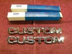 1980-1981 Ford Pickup Custom Front Fender Emblems, Nos E0TZ-16720-CA New. Price: $50.00.