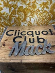 Vtg Mack Trucks 27RU2127 Script Emblem Badge Chrome Ornament Semi Oem Used. Price: $50.00.