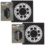Niche Front Brake Rotor Pad Kit For Yamaha 3B4-W0045-10-00 Semi Metallic New. Price: $51.95.