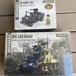 Brickmania M4 Sherman Army 4X4 Utility Car New Sealed Nib BKM2503 BKM2426 Mib. Price: $495.00.