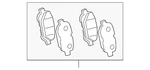 Genuine Toyota Brake Pads Rear 04466-0T010 New. Price: $84.82.