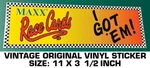 Maxx Race Cards Got Em - Vintage Original Vinyl Decal Sticker Racing Scca Used. Price: $8.75.