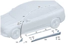 Genuine Mercedes-benz Retaining Strip 296-698-60-00 New. Price: $116.90.