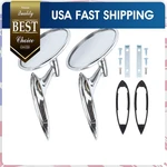 Round Bowtie Outside Rearview Mirrors For Impala Corvair Chevelle Camino Nova New. Price: $47.99.
