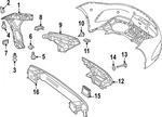 Genuine Mercedes-benz Bumper Cover Reinforcement 232-880-03-03-64 New. Price: $75.06.