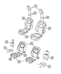 Genuine Mopar Front Seat Back Cover Left 6QN97HL1AA New. Price: $492.50.