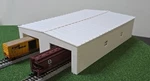Scale 1/160 3D Printed Mega Warehouse Building 2 Pull Thru Doors For Freight New. Price: $25.00.