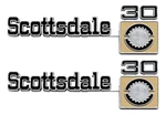 Oer Front Fender "scottsdale 30" Emblem Set 1975-1980 Chevy Pickup Trucks New. Price: $109.98.