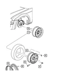 Genuine Mopar Aluminum Wheel 1CG57TAEAA New. Price: $82.29.