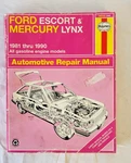 Ford Escort & Mercury Lynx 1981-90 Haynes Repair Manual 36016 Used. Price: $10.99.