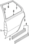 Genuine Gm Weatherstrip 22598008 New. Price: $32.05.