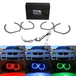 Dtm Style Horseshoe Rgb Multi-color Led Angel Eyes Halo Rings For Bmw Headlights New. Price: $61.09.