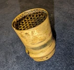 Porsche 911 930 912 Upper Oil Tank Hose Backfire Breather Fitting Used. Price: $65.00.