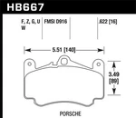 Hawk Performance HB667B.622 Disc Brake Pad Set New. Price: $256.49.