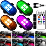 Upgraded Wireless Led Lights For Car, Rechargeable Interior With 8... New. Price: $42.81.