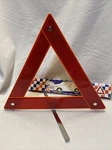 Safer Reflecting Triangle Emergency Road Hazard Safety Foldable Vintage W Box Used. Price: $10.00.