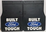 Built Ford Tough Oval Plasticolor Truck Mud Flaps Splash Guards 10"X14" Pair Vtg New. Price: $74.95.