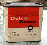 1960 1961 Delco Remy D-411 #1945369 Rotor For Chevrolet Corvair Nos Sealed Look New. Price: $9.99.