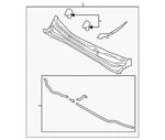 Genuine Kia 2011-2016 Optima Cowl Grille 86150-2T000 New. Price: $86.55.